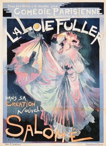 Poster pubblicitario di Loie Fuller come 